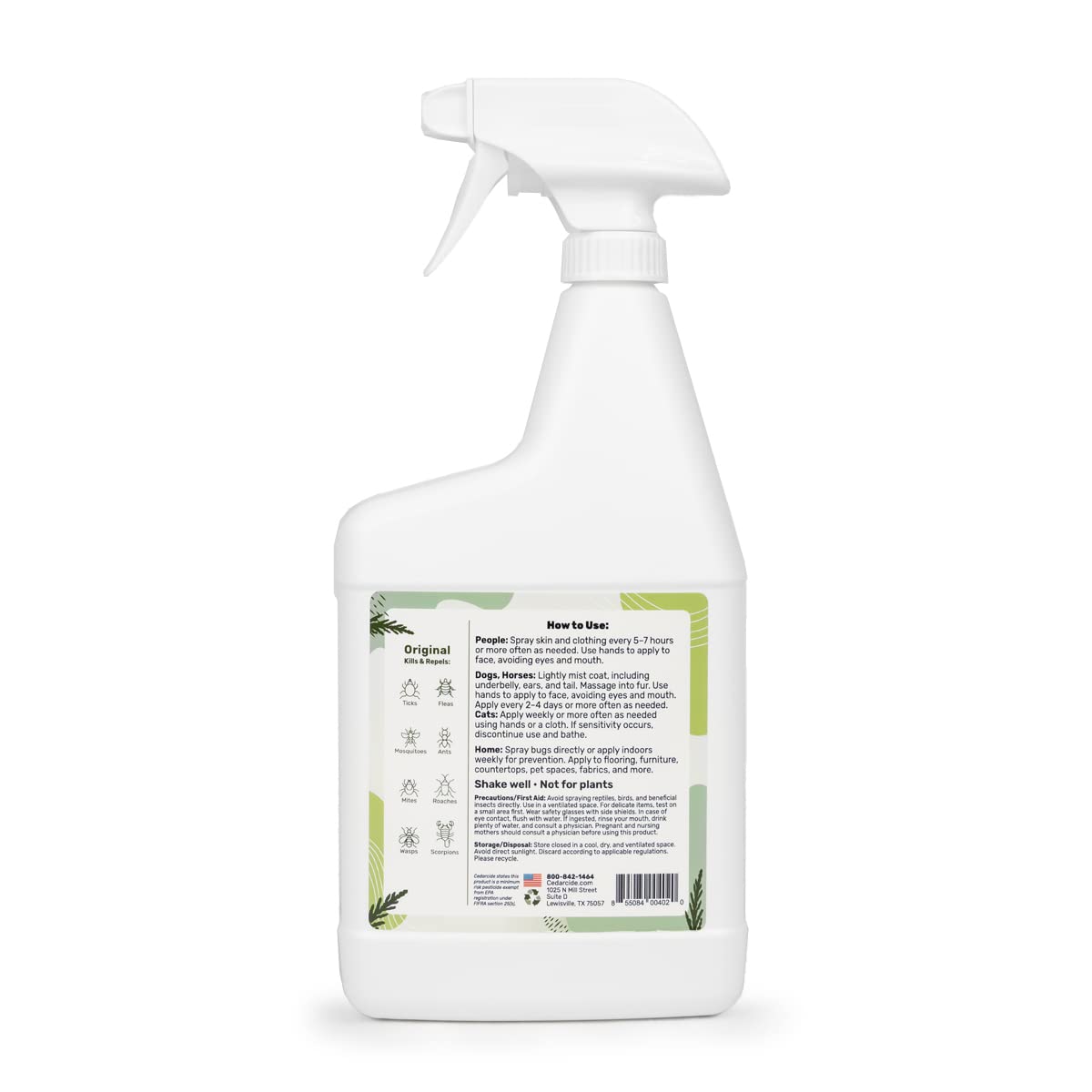 Cedar Oil Bug Spray 32oz S9144