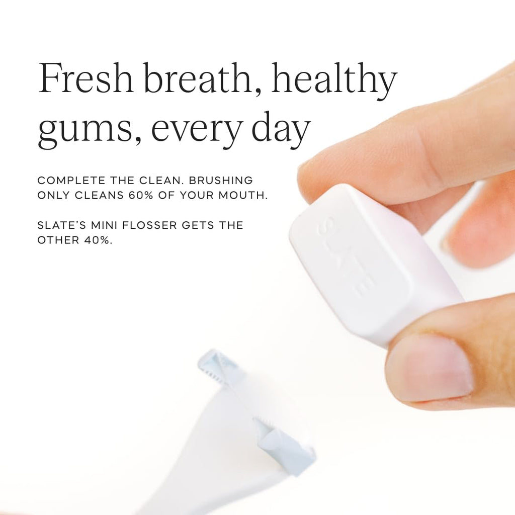 Black and White Reusable Floss Pick 2-Pack K6847