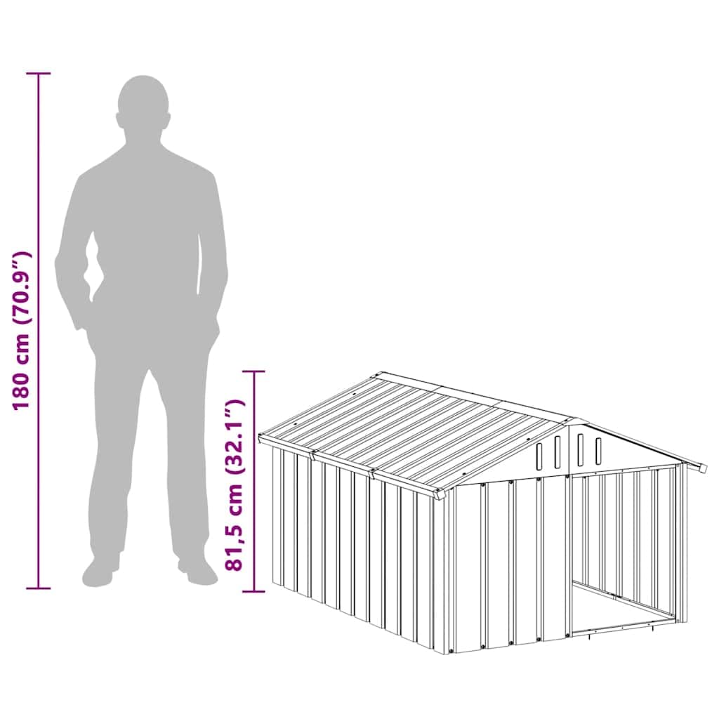 Dog House Anthracite Galvanized Steel K71909