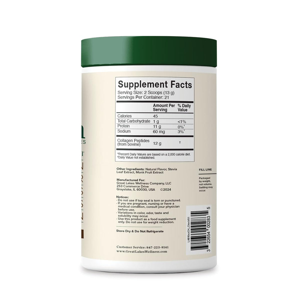 Collagen Peptides Powder, Chocolate, 10 oz J786