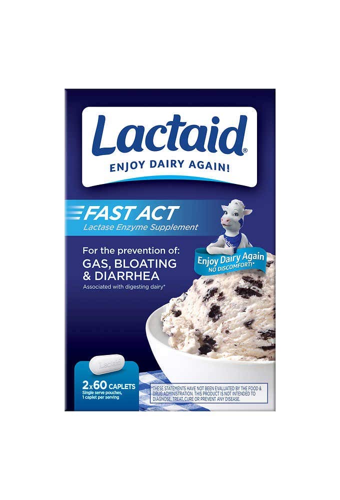 Lactose Intolerance Caplets 120 Count O9514