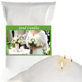 14oz White Pearled Candles with Wicks N861827