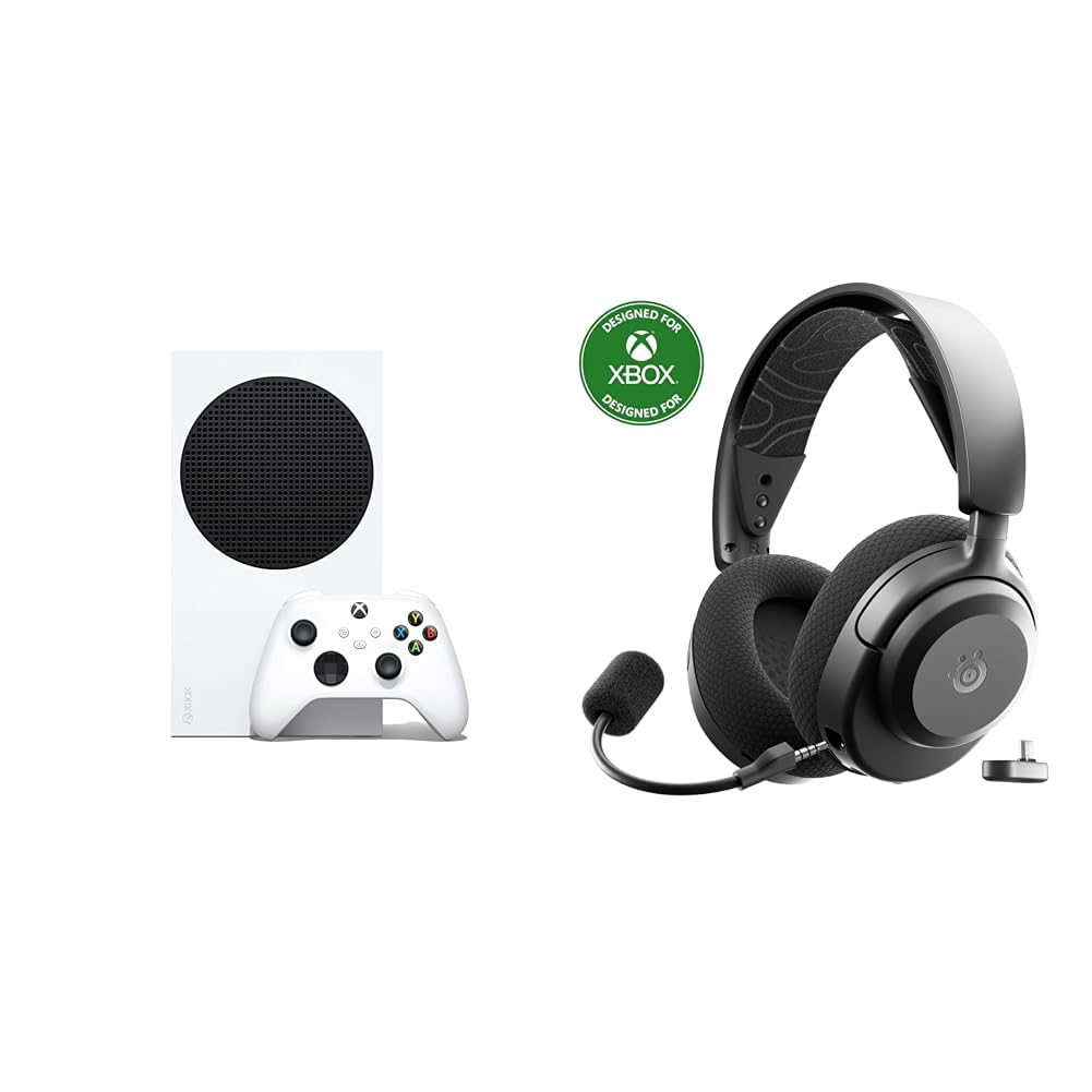 Xbox Series S 512GB All Digital Gaming Console with Wireless Gaming Headset T9481