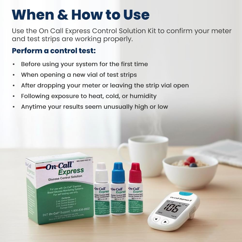Glucose Control Solution Kit Level 0, 1 & 2, 3-Pack 2mL Bottles R328040