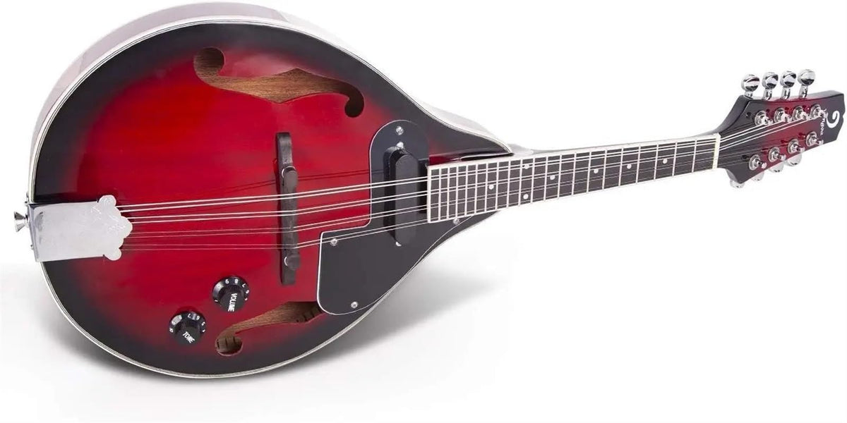 Red Sunburst Mahogany Wood Acoustic Electric Mandolin G2991