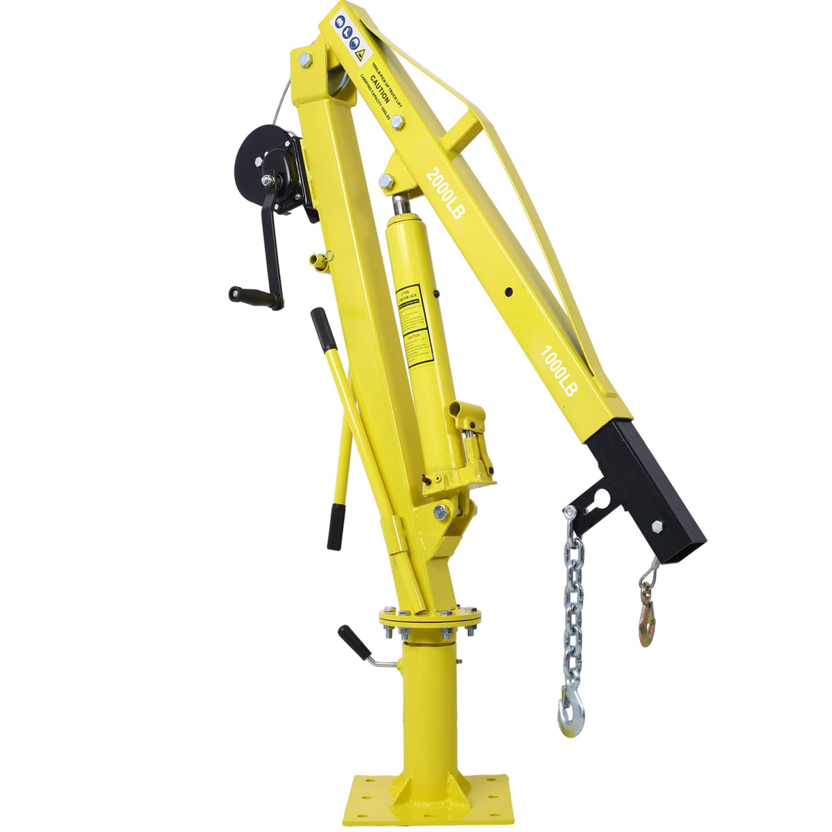 2000 lb Hydraulic Pickup Truck Crane with Hand Winch Y64435