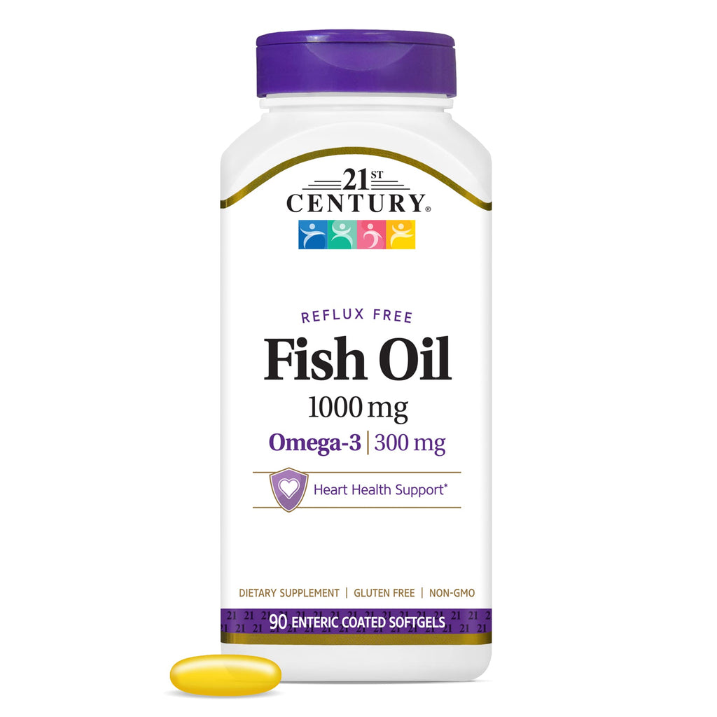 Fish Oil 1000 mg 90 Enteric Coated Softgels M4891