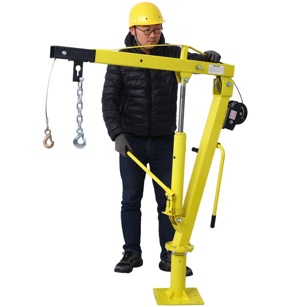 2000 lb Hydraulic Pickup Truck Crane with Hand Winch Y64435