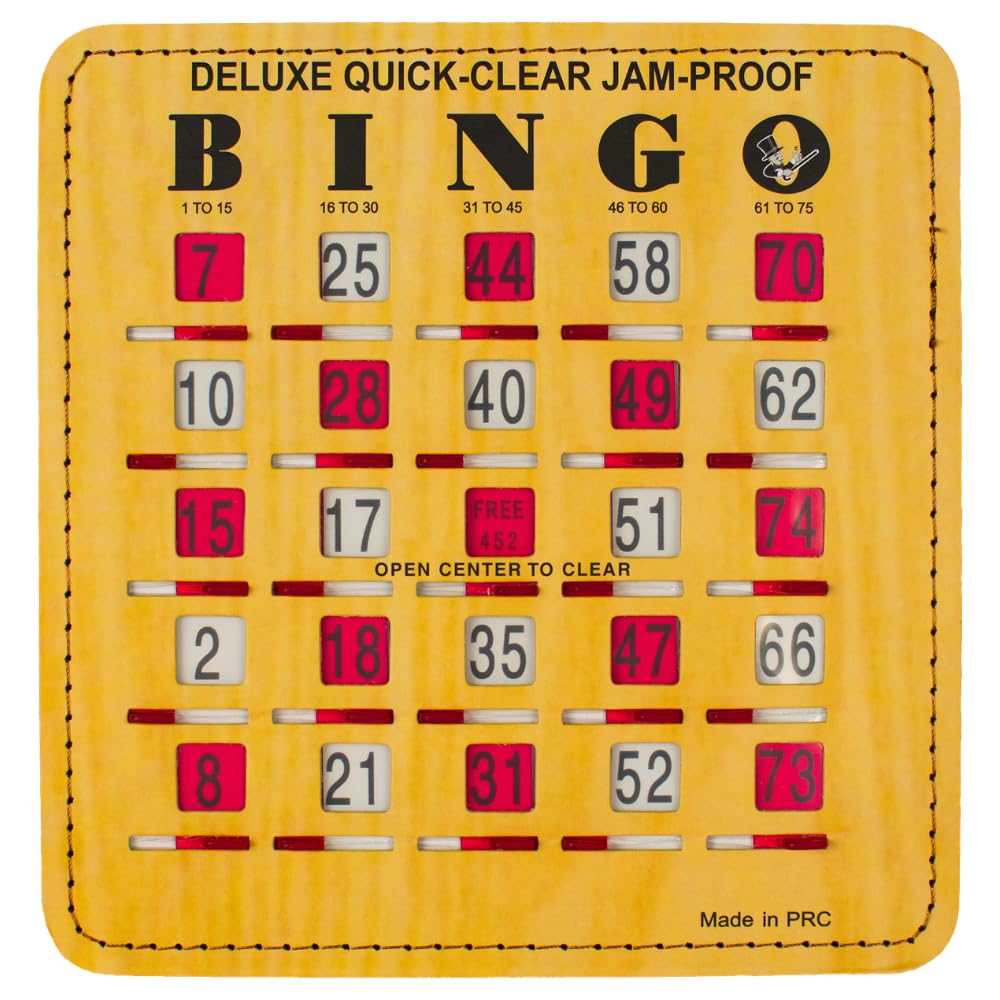 Bingo Cards with Sliding Windows 100 Pack I72172