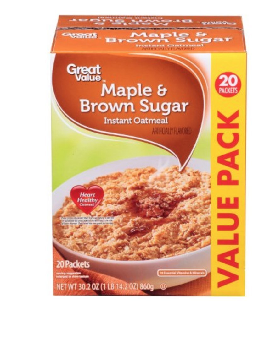 Brown Sugar Instant Oatmeal Value Pack I8543