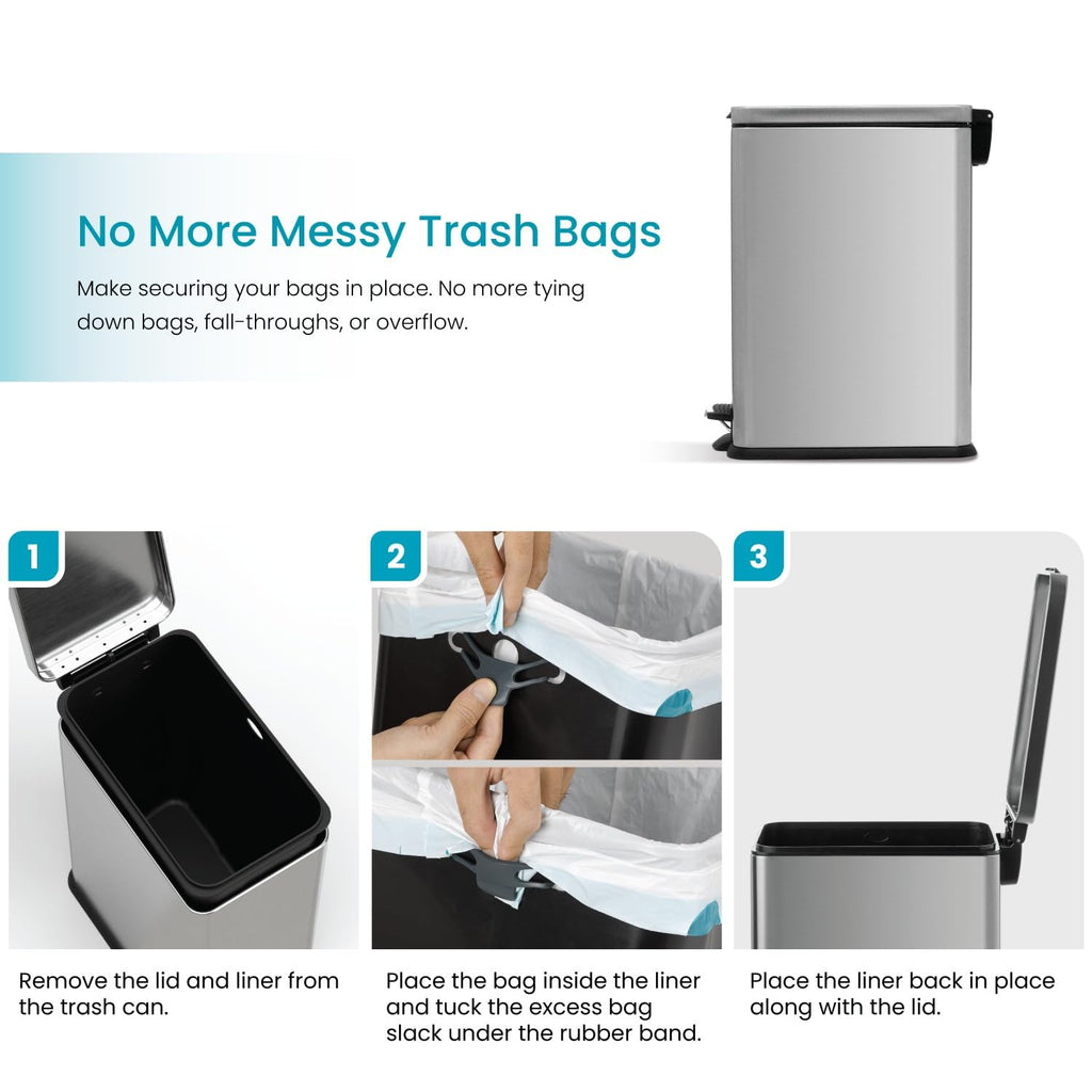 8 Gallon Kitchen Trash Can N3765