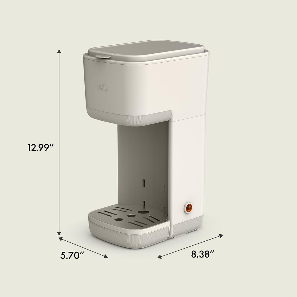Single Serve Coffee Maker, K Cup & Coffee Ground Compatible C368350