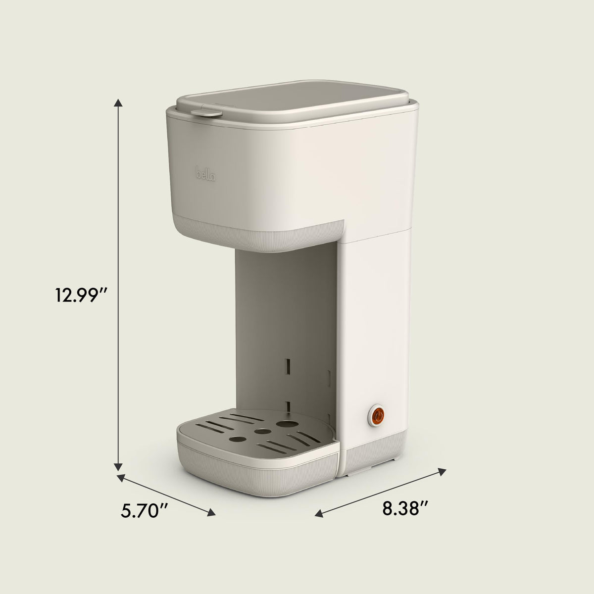 Single Serve Coffee Maker, K Cup & Coffee Ground Compatible C368350