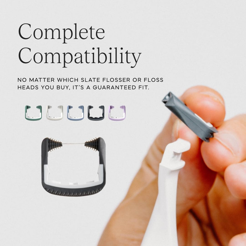 Black and White Reusable Floss Pick 2-Pack K6847