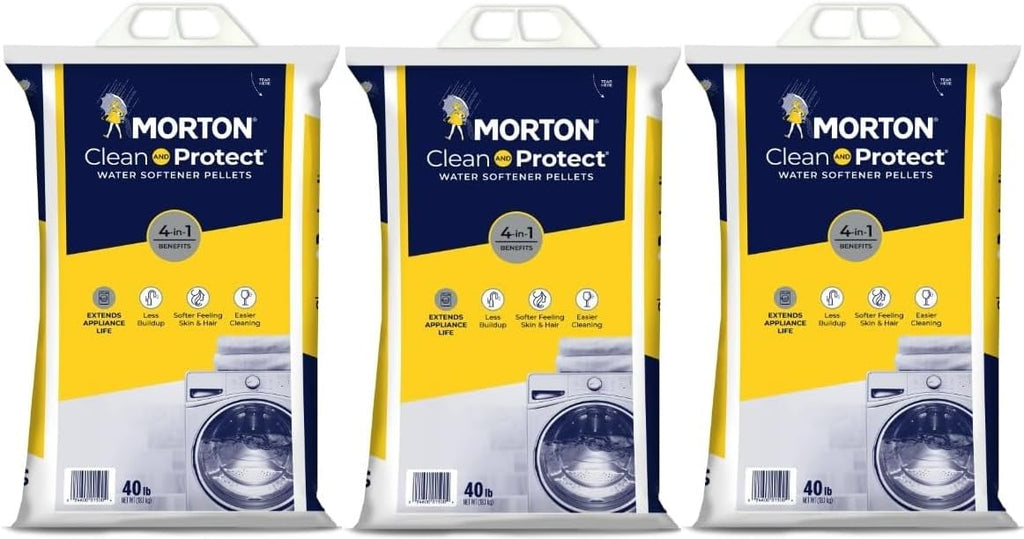Water Softener Salt Pellets, 40 LB Bag (3) L957127