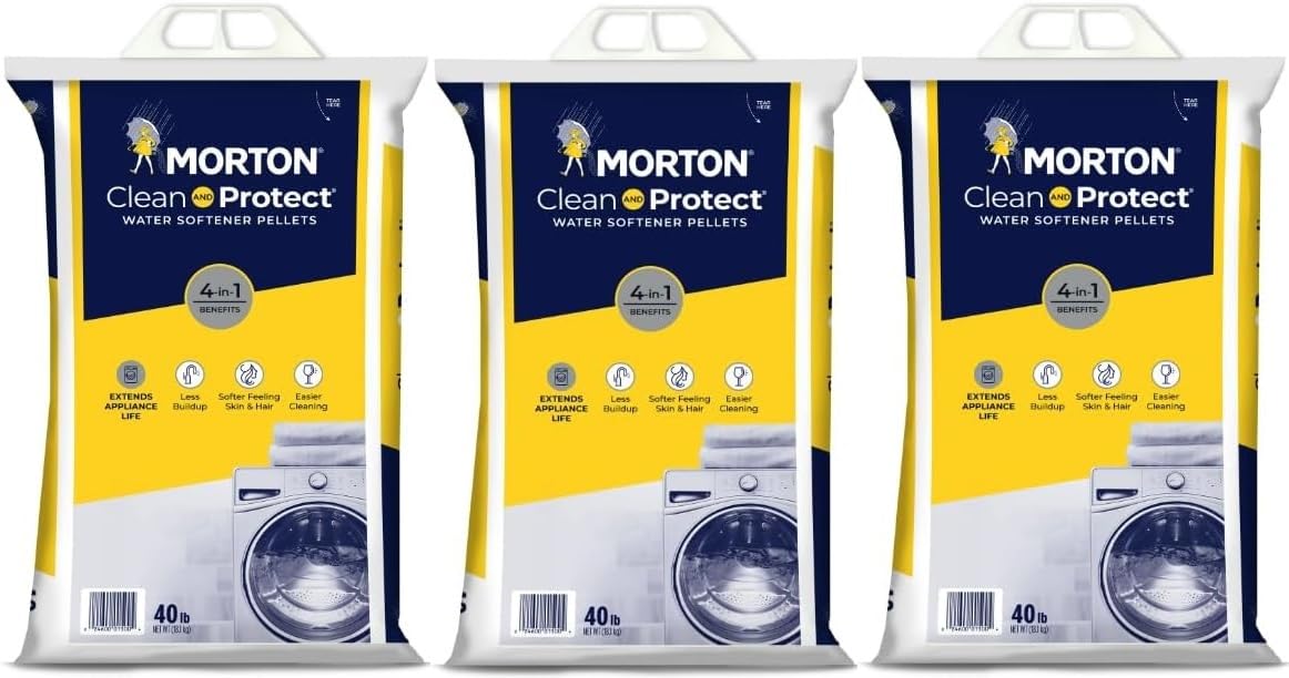 Water Softener Salt Pellets, 40 LB Bag (3) L957127