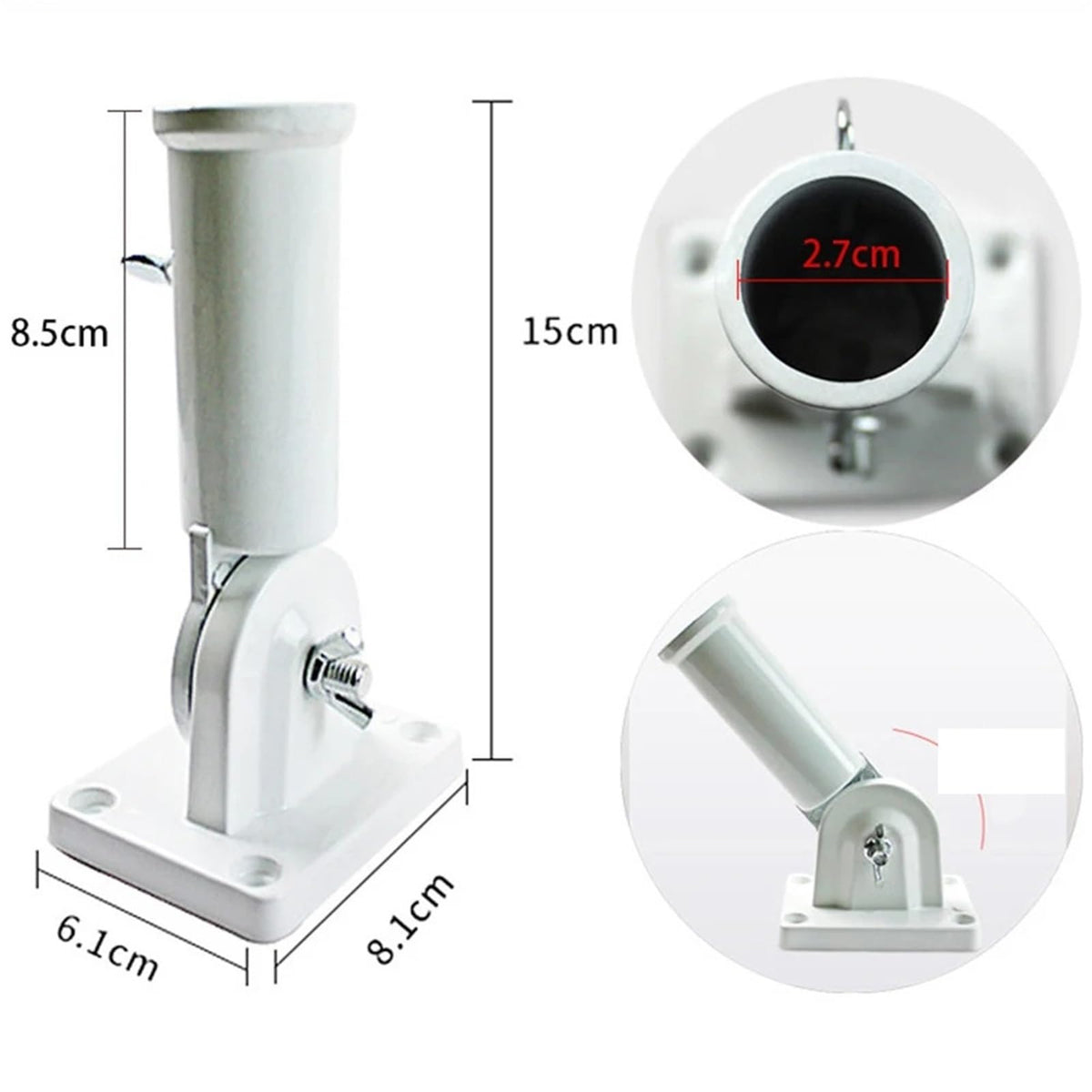 Aluminum 180 Degree Adjustable Flag Holder N631904