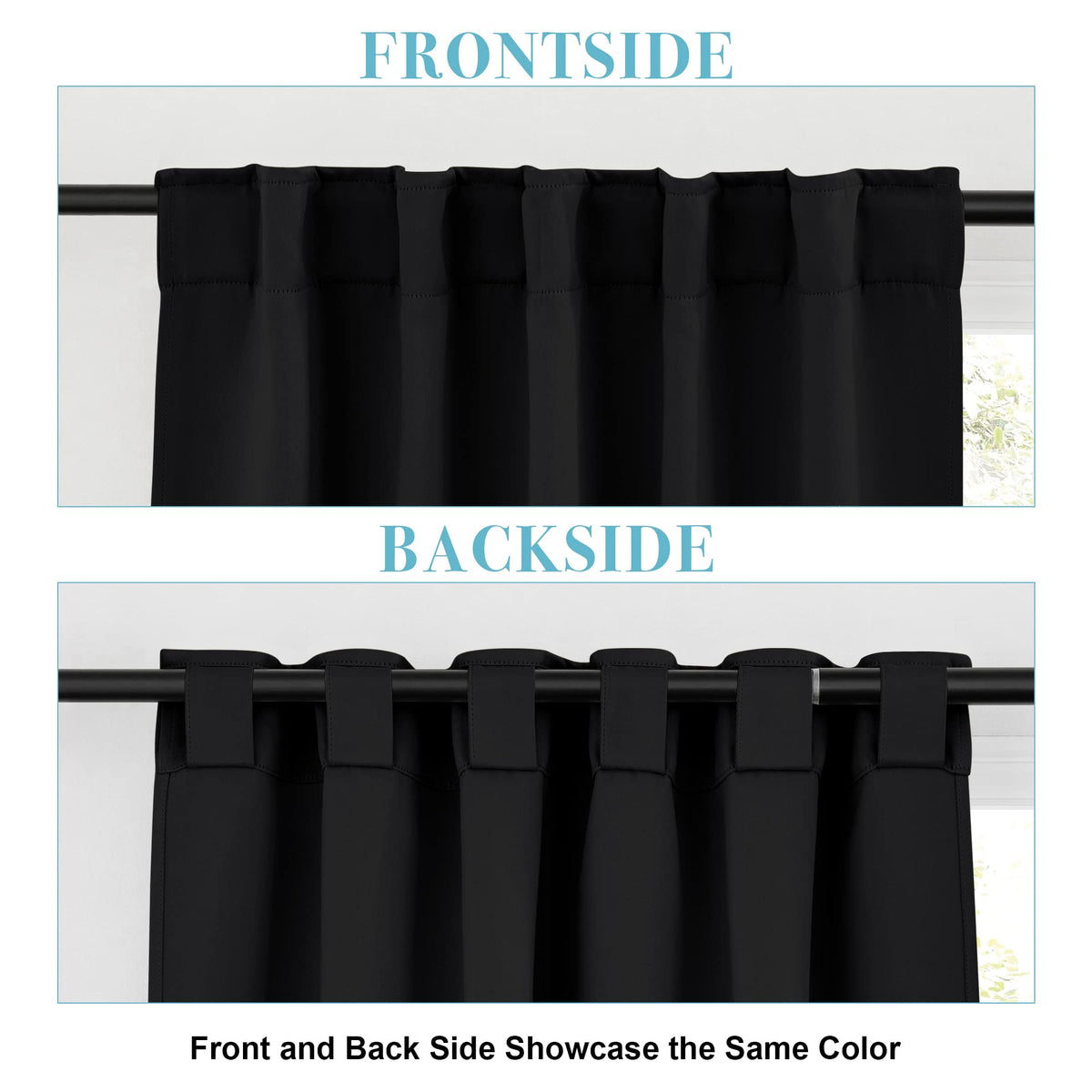 Blackout Curtains 80 inches Long W314