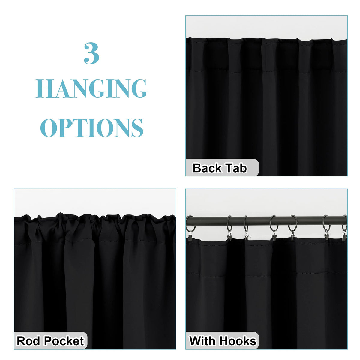 Blackout Curtains 80 inches Long W314