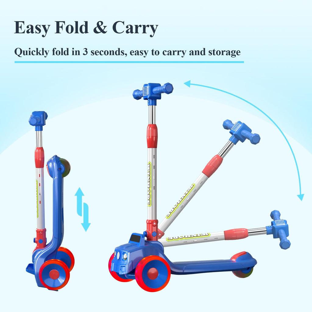 Foldable 3 Wheel Kids Scooter Y45625