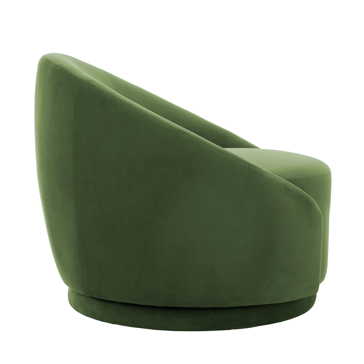 Green Velvet Swivel Barrel Chair Set of 2 M86258