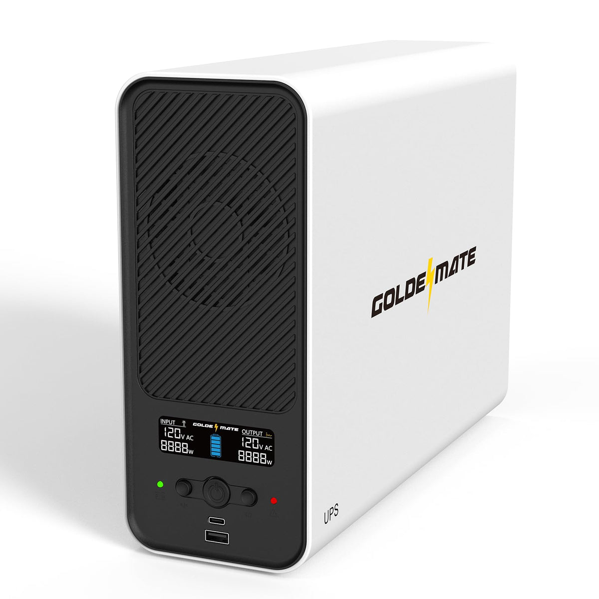 White 1500VA/1000W Lithium UPS Battery Backup & Surge Protector G161007