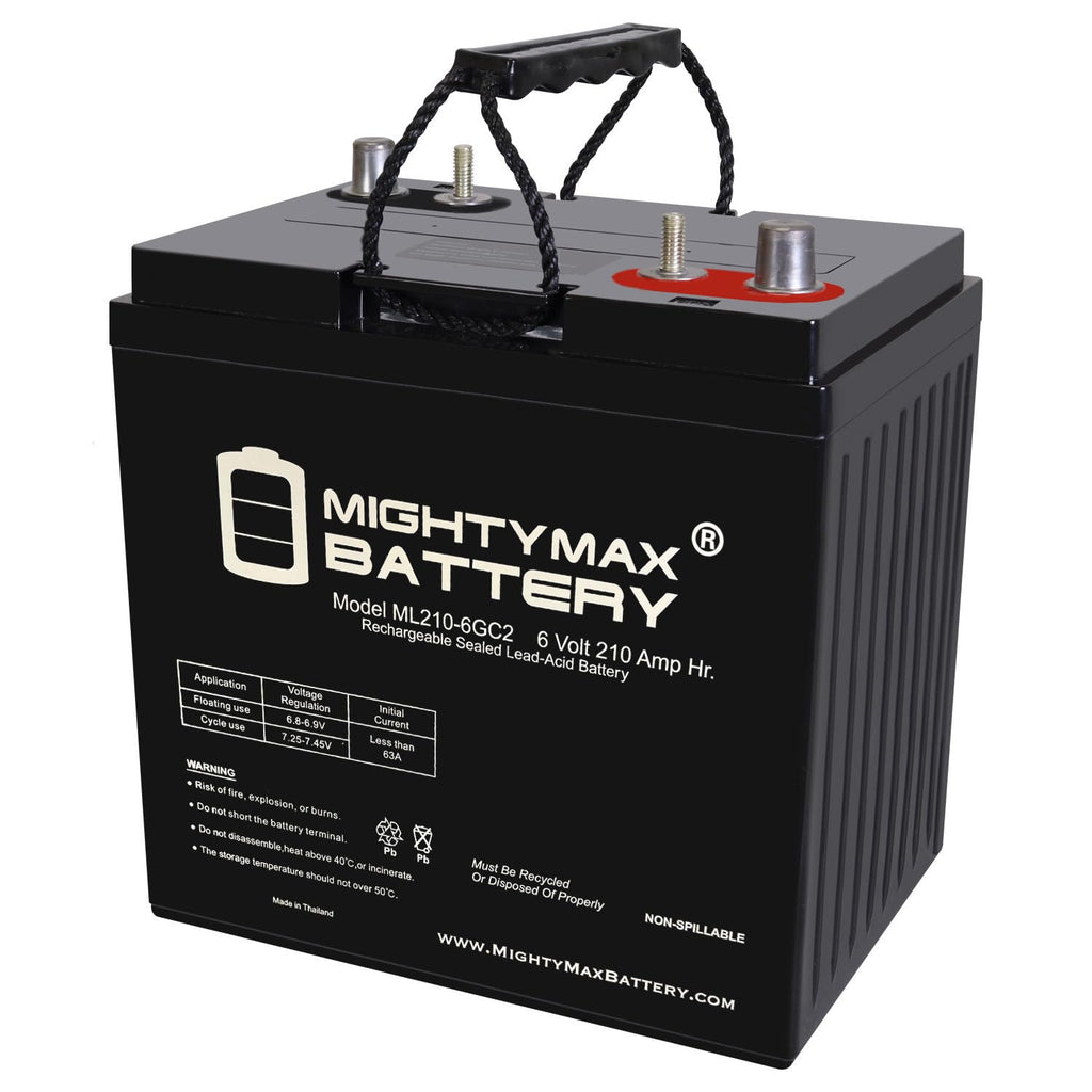 6 Volt 210 AH Rechargeable SLA AGM Battery Z5211