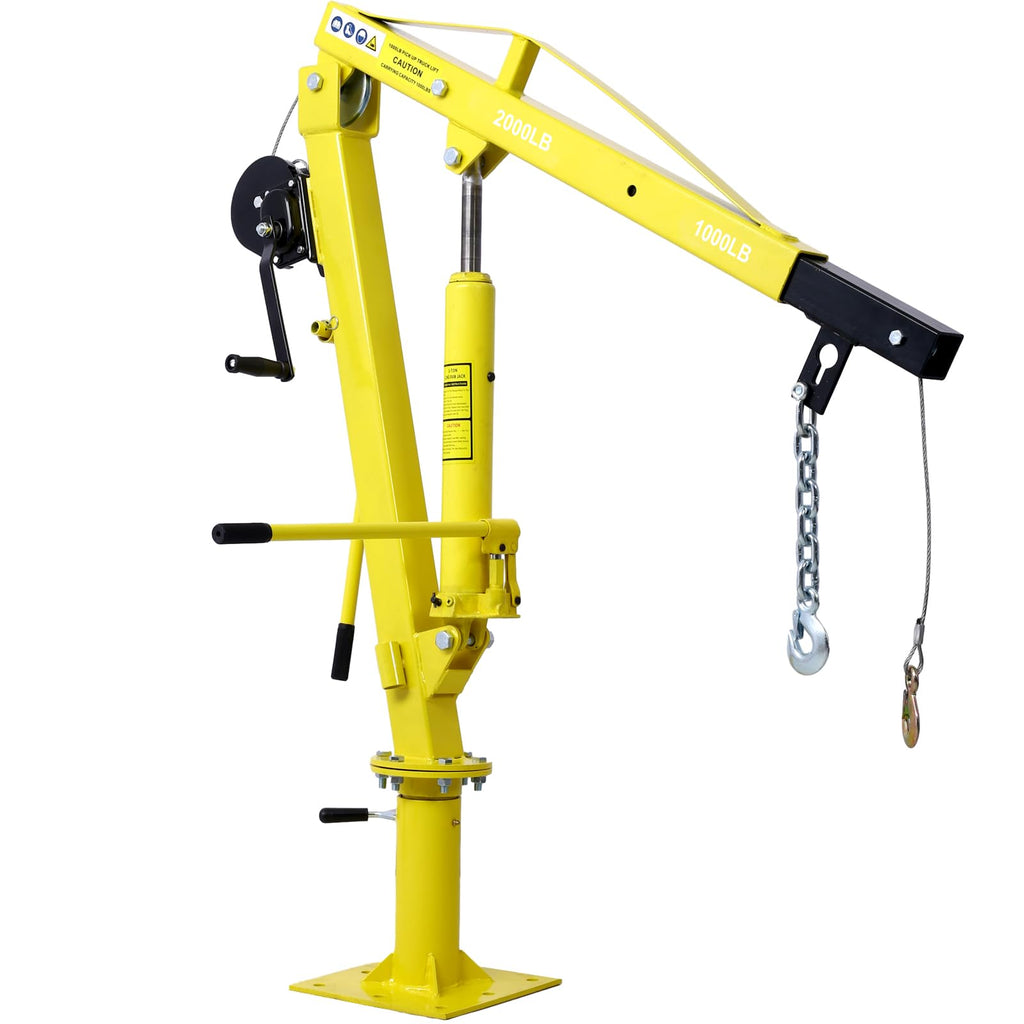 2000 lb Hydraulic Pickup Truck Crane with Hand Winch Y64435