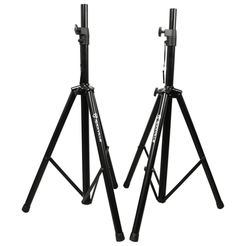Adjustable Speaker Light Stands Pair with XLR Cables F6224