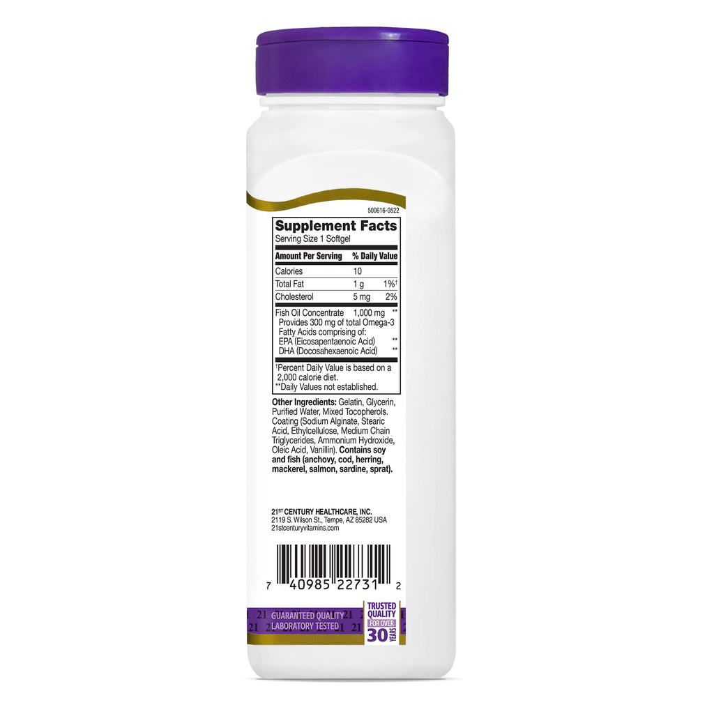 Fish Oil 1000 mg 90 Enteric Coated Softgels M4891