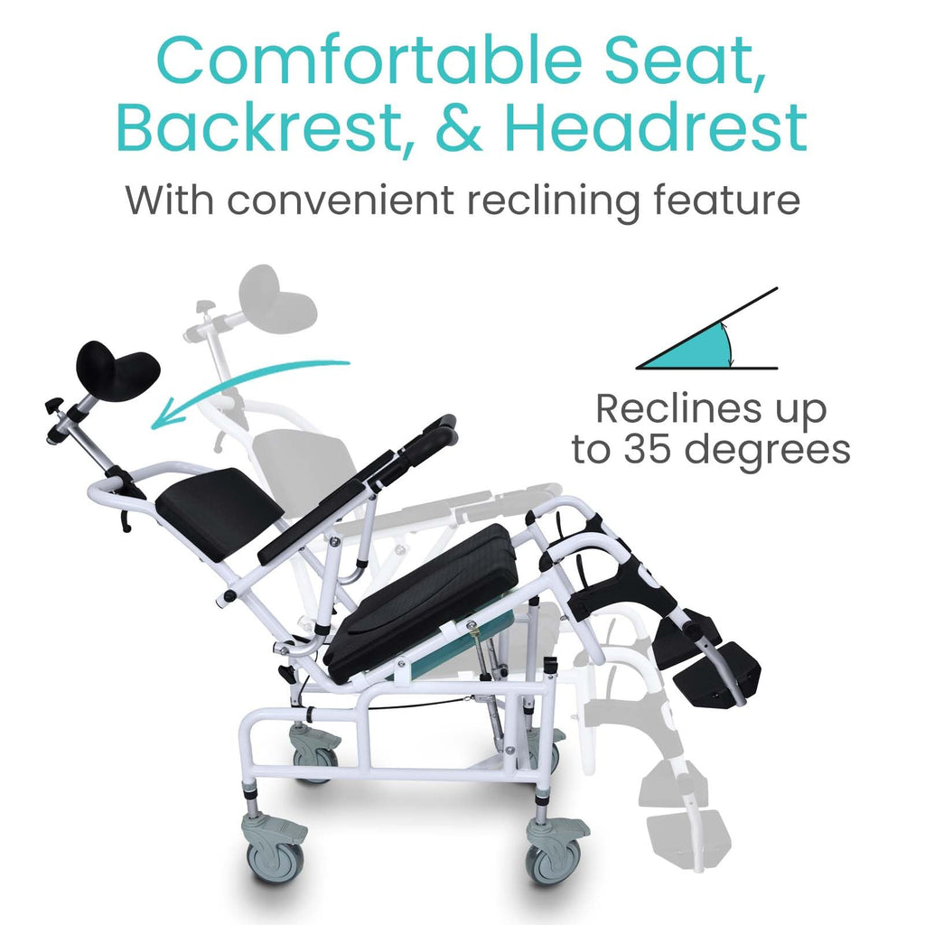 Reclining Shower Chair with Wheels E3922