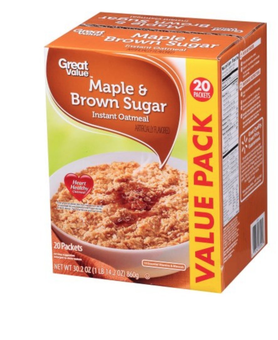 Brown Sugar Instant Oatmeal Value Pack I8543