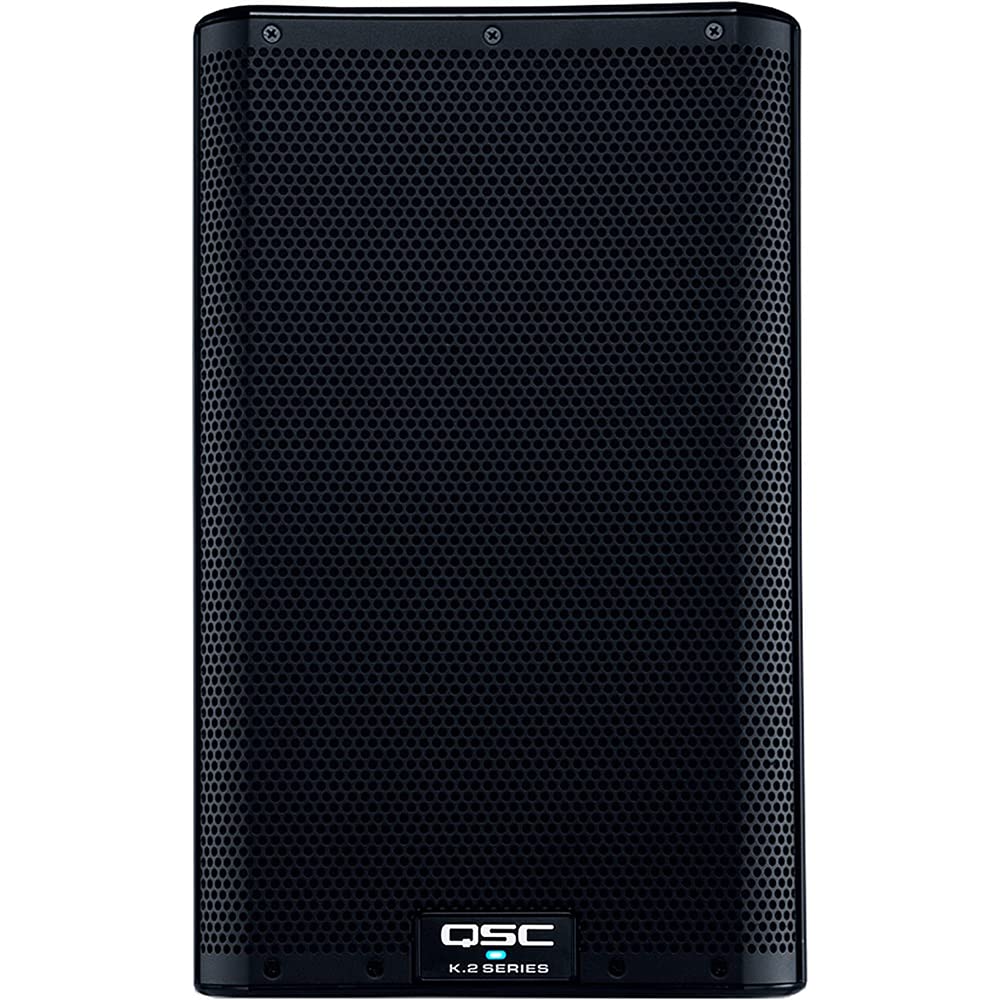8" 2000W Powered Portable PA Speaker with Speaker Stand and XLR Cable E2618