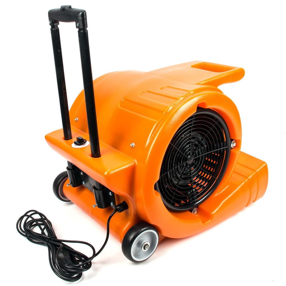 3-Speed 1.3HP 5000 CFM Air Mover Floor Dryer with Telescopic Handle M96512