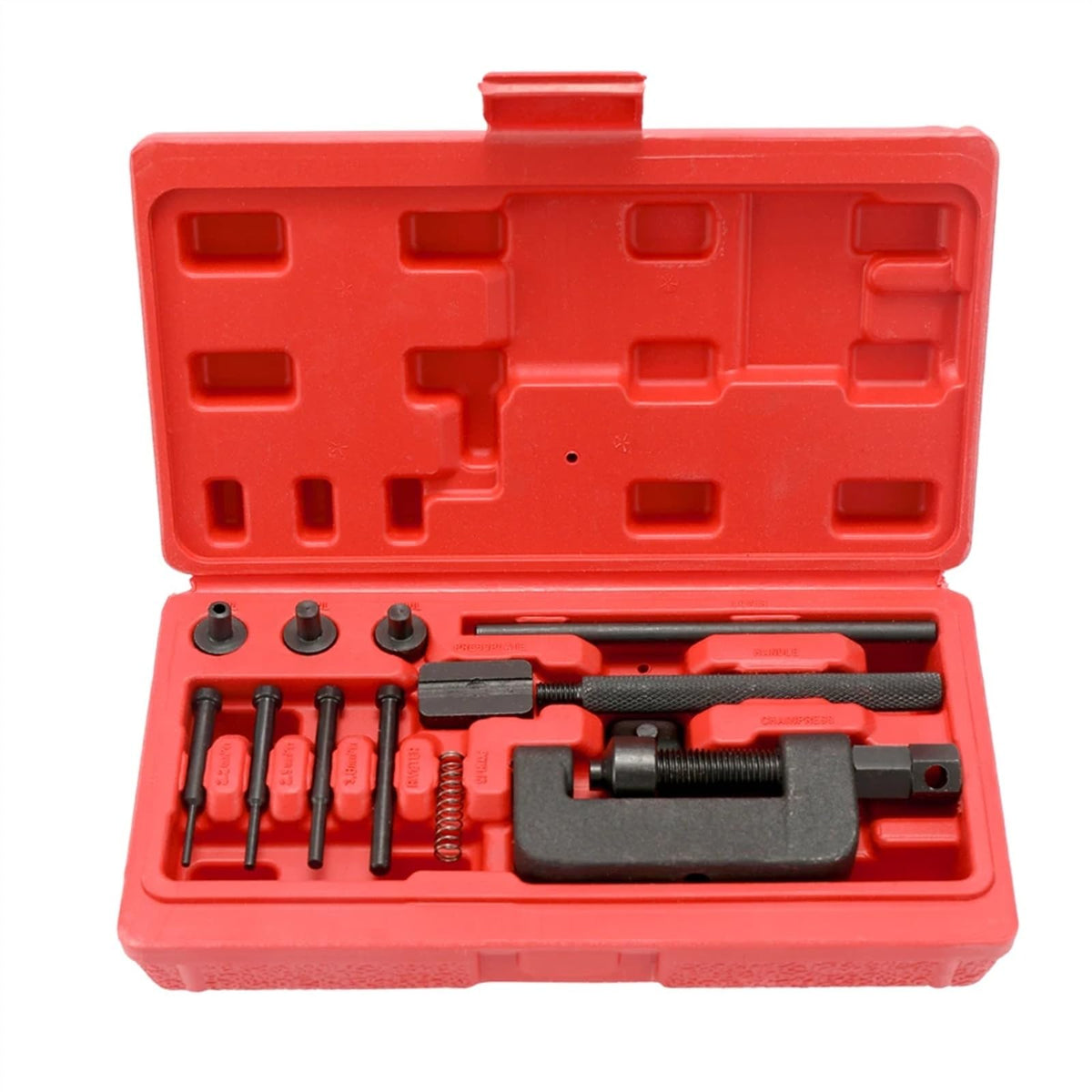Motorcycle Bike Chain Breaker Riveter Tool Set with Carry Box O760171