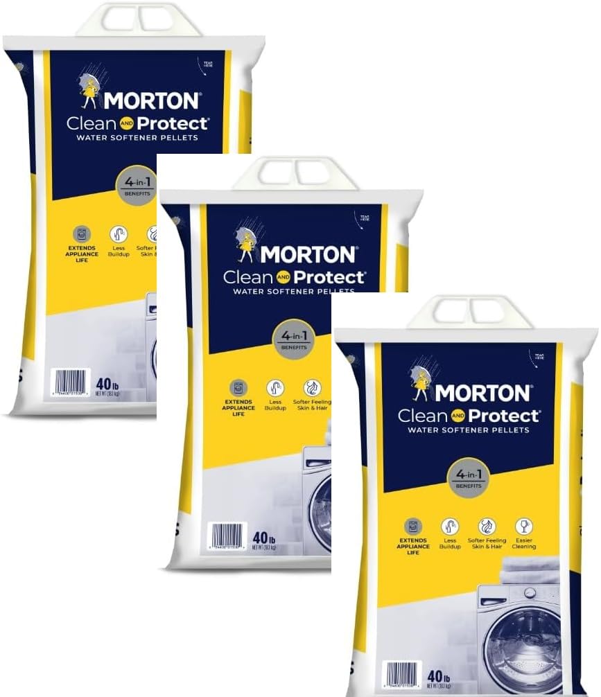 Water Softener Salt Pellets, 40 LB Bag (3) L957127