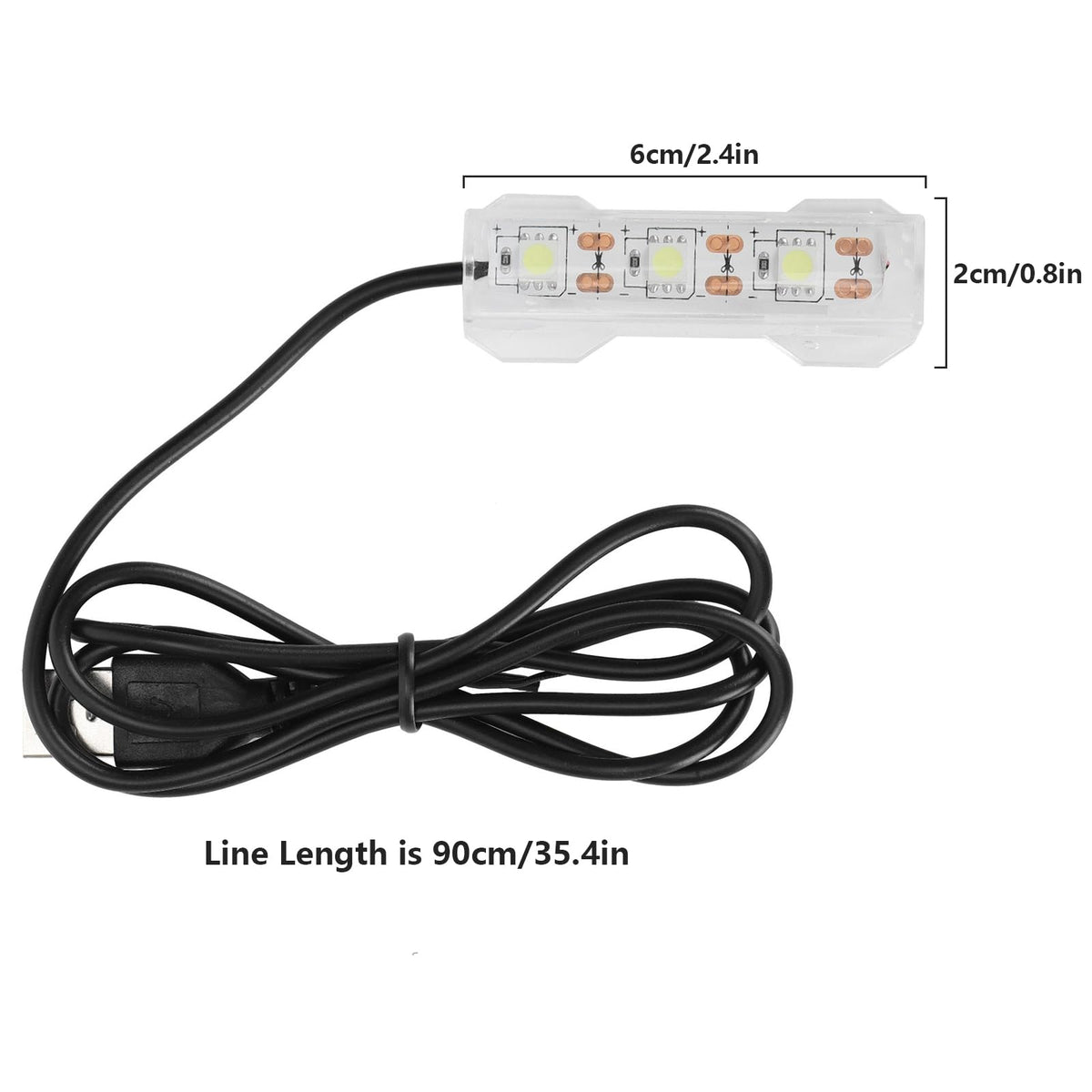 5V 0.6W USB Mini LED Aquarium Plant Light E9335