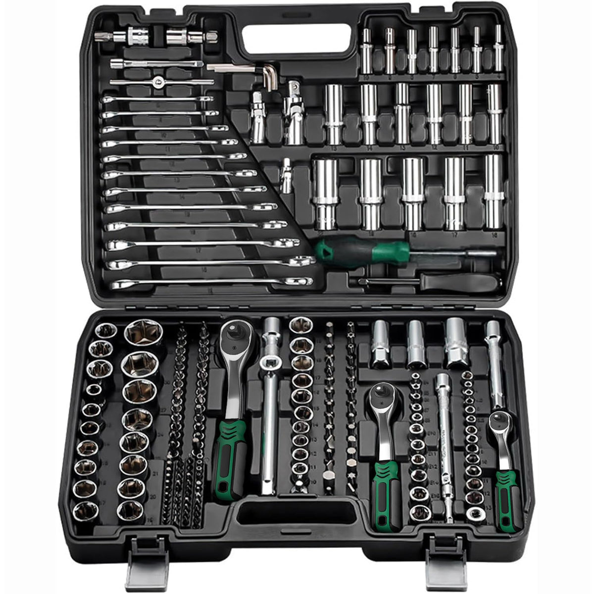 216 Pc Ratchet Socket Wrench Set H330