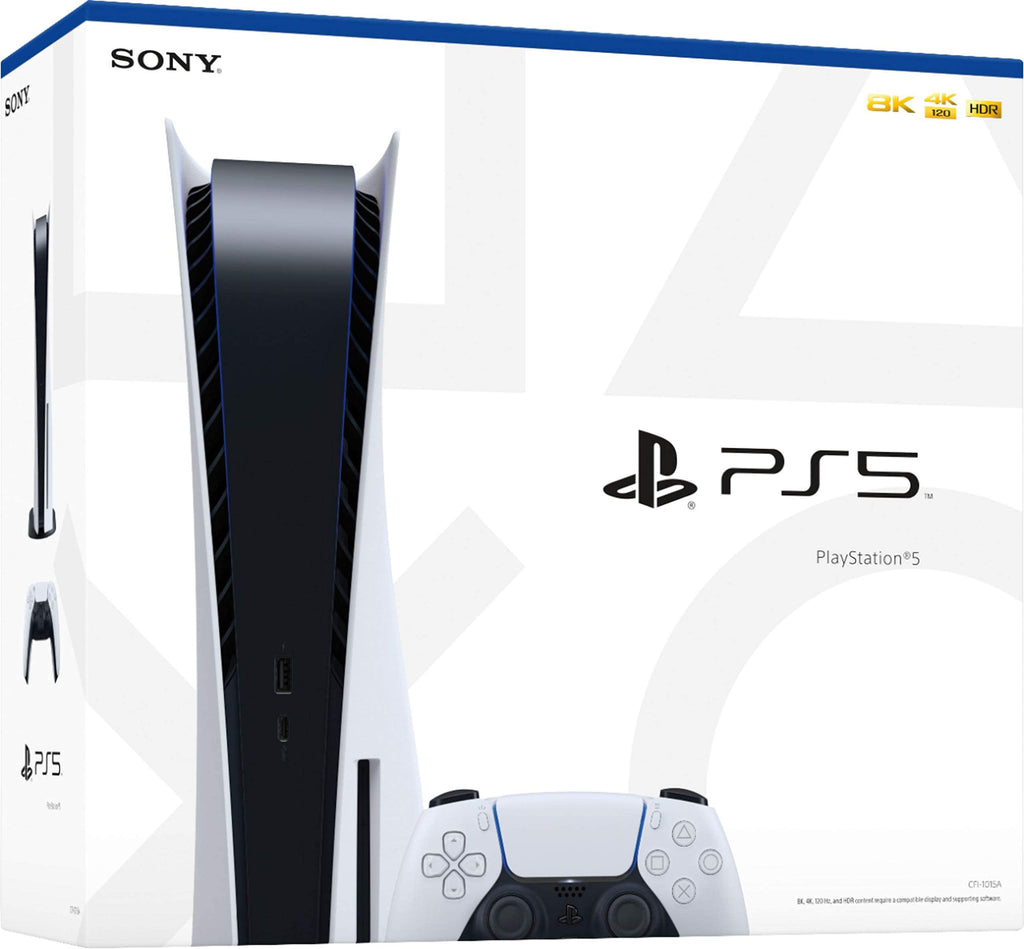 PS5 Disc Edition Gaming Console System Bundle with Extra Dualsense Controller and Media Remote P894187