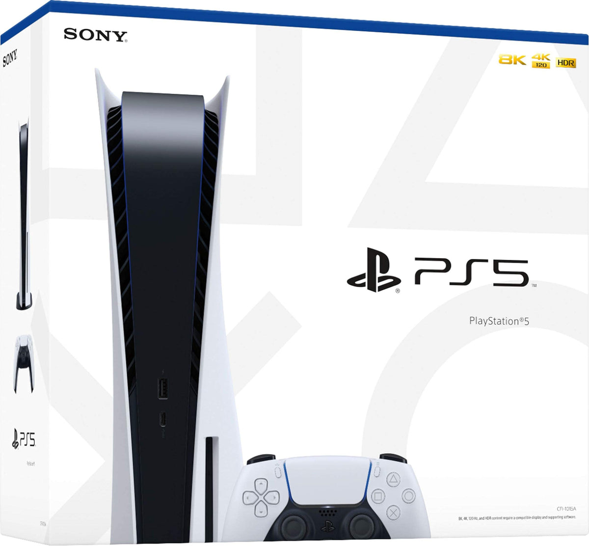 PS5 Disc Edition Gaming Console System Bundle with Extra Dualsense Controller and Media Remote P894187