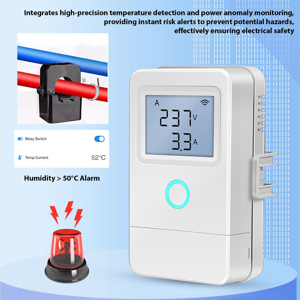Wi Fi Real Time Electricity Usage Monitor with 3 100A Clamps T521135