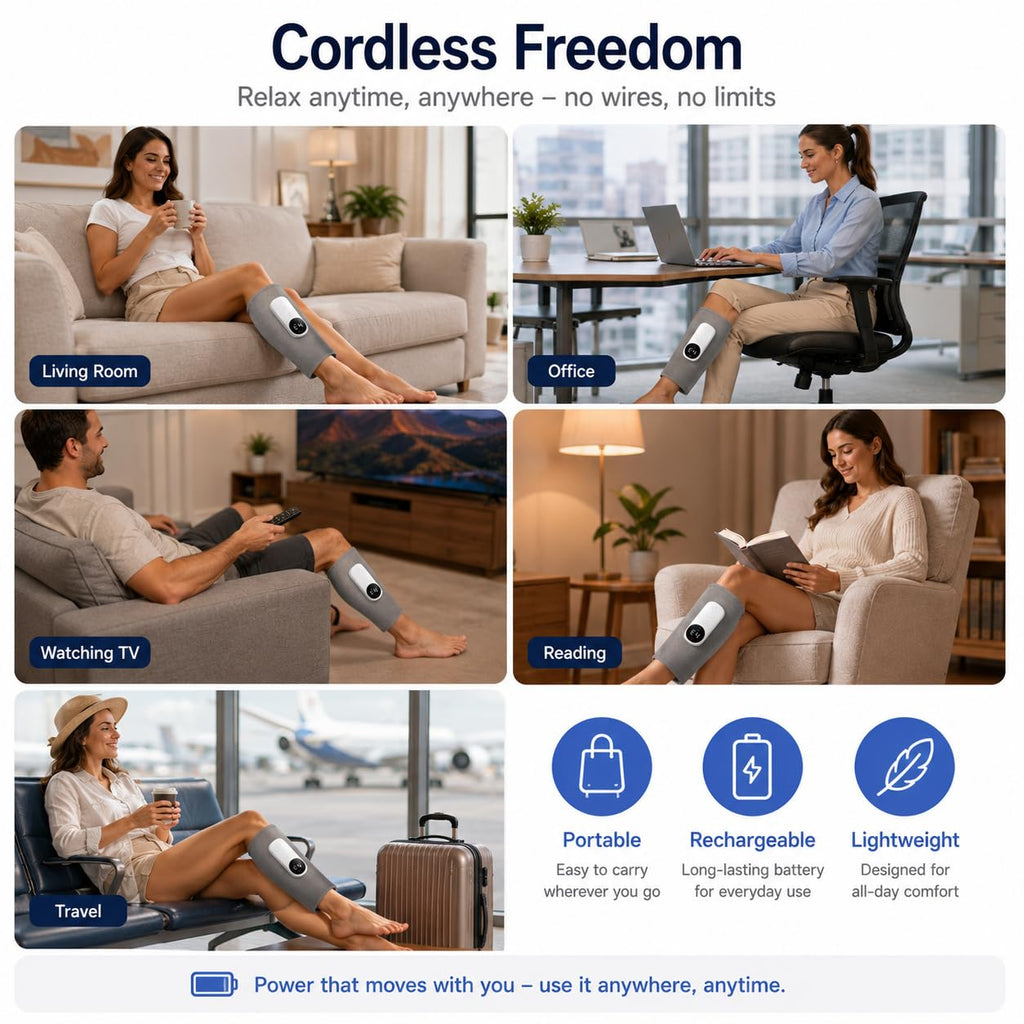 Cordless Air Massage Kneading Leg Massager L3671