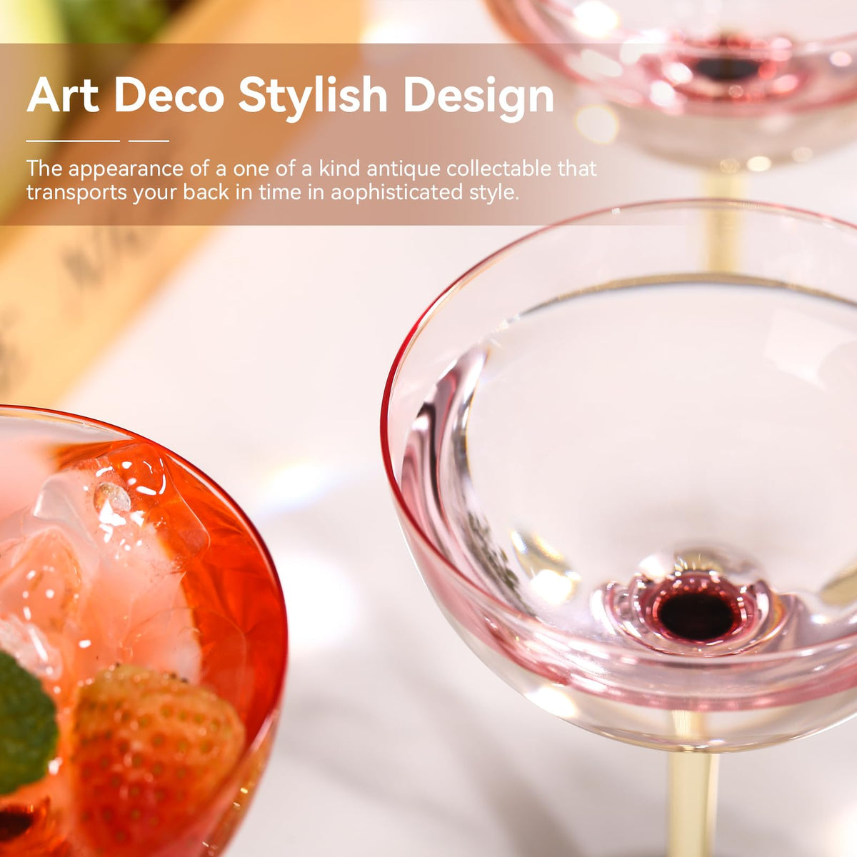 Pink Martini Glasses Set of 6 W336181