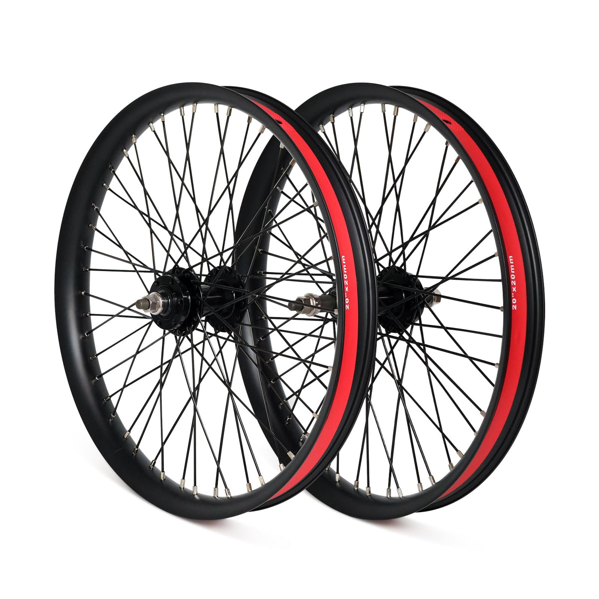 20"/26" Heavy Duty Bike Wheelset, Front and Rear, 12 Gauge 48 Spokes, Double Wall Aluminum Alloy Disc Brake MTB A79900