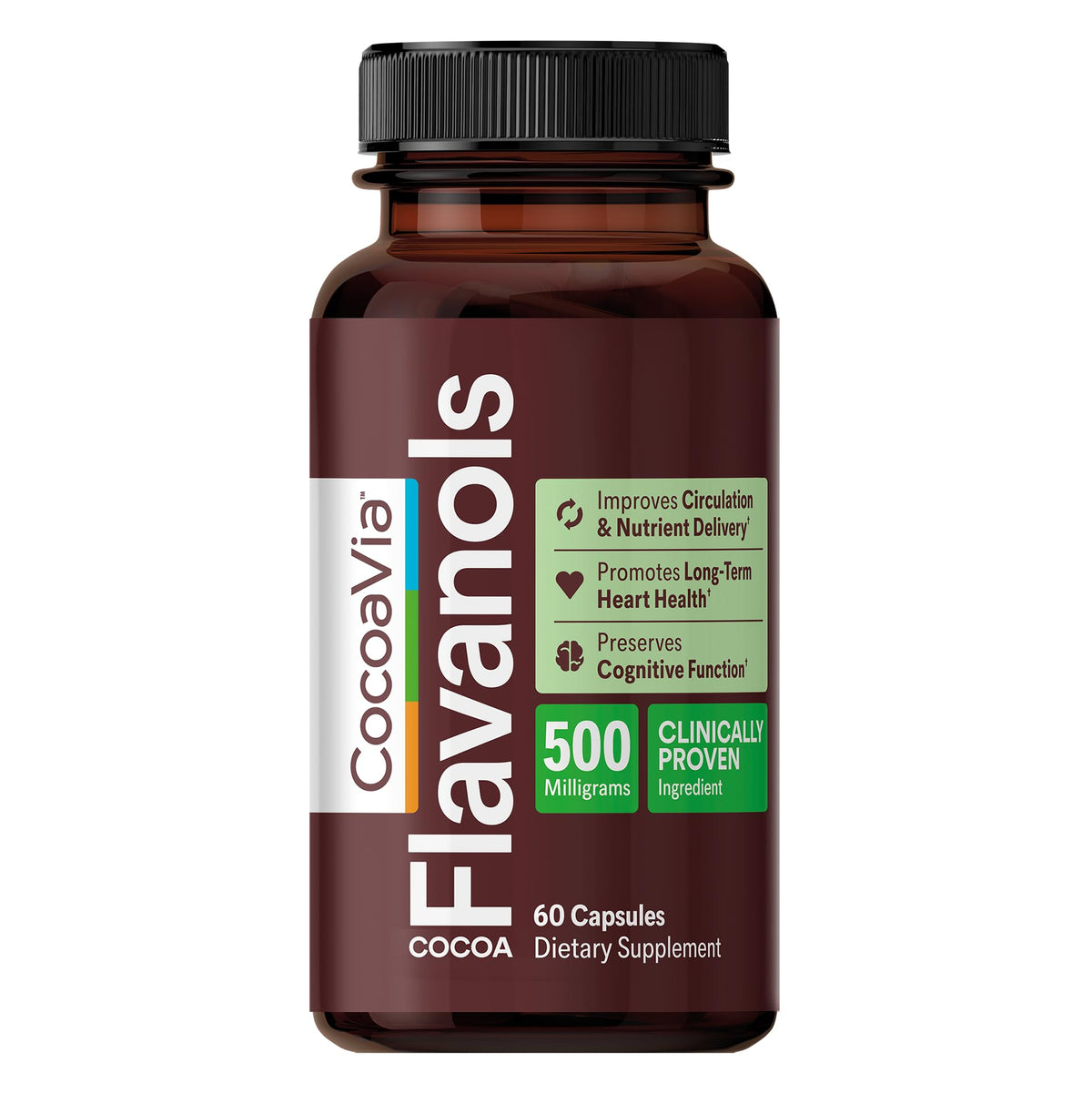 500mg High Flavanol Cocoa Supplement 60 Capsules P322984