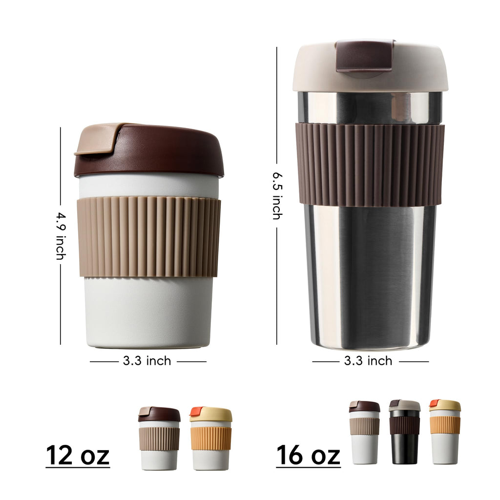 Stainless Steel Insulated Coffee Travel Mug 16oz F547