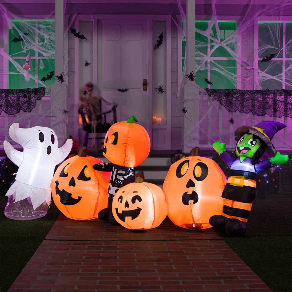 8 ft Inflatable Halloween Decoration with LEDs Y6937