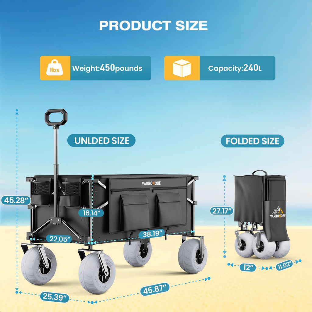 240L Beach Wagon with Balloon Wheels W6249