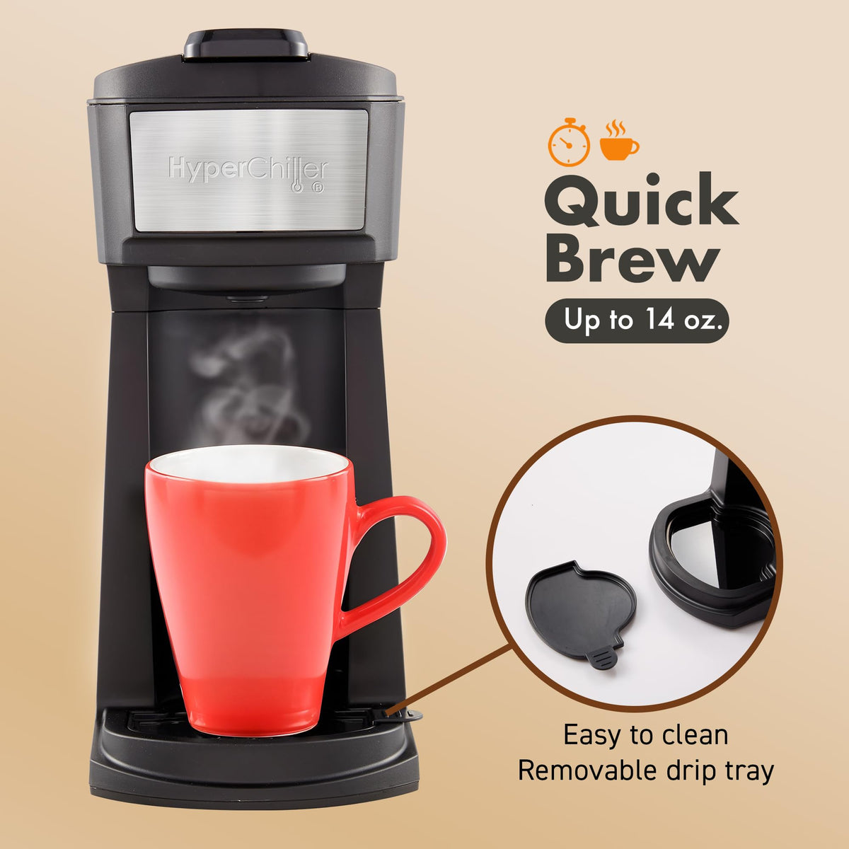 Black Iced Hot Coffee Maker W297