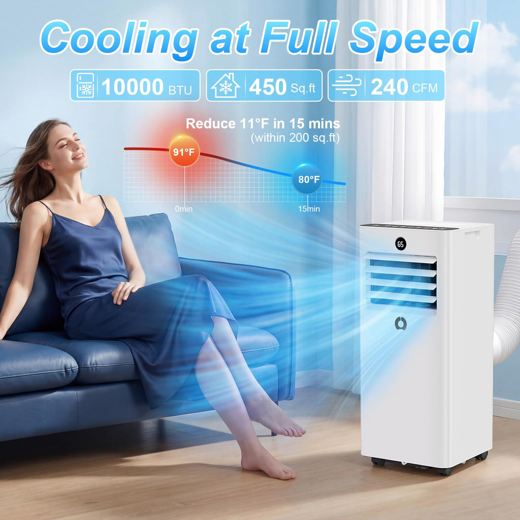 10000Btu 3 in 1 Portable Air Conditioner Y64906
